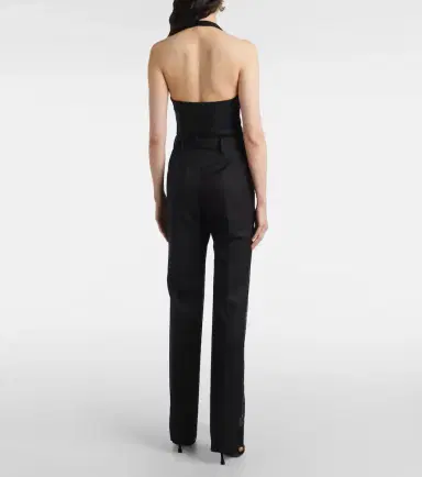 Nina Ricci Lace-trimmed wool straight pants | Thumbnail 4