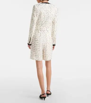 Nina Ricci High-rise wool-blend tweed shorts | Thumbnail 2