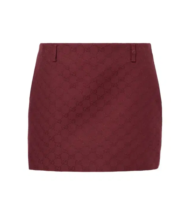 GG canvas cotton-blend miniskirt
