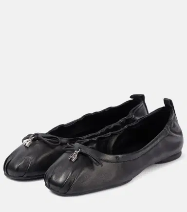 Hogan H684 bow-detail leather ballet flats | Thumbnail 3