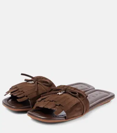 Hogan H685 fringed suede slides | Thumbnail 4
