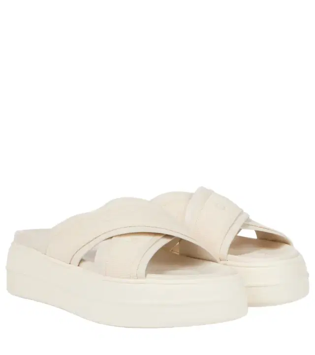 Hogan Skyscraper leather-trimmed platform sandals