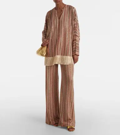 Missoni Zigzag fringed lamé blouse | Thumbnail 4 Missoni Zigzag fringed lamé blouse | Thumbnail 4