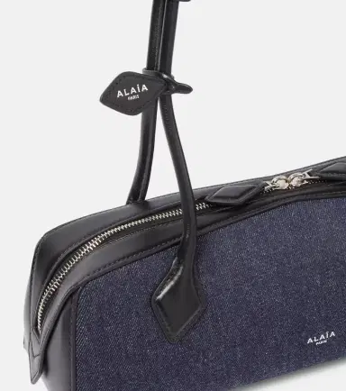 Alaïa Alaïa Le Teckel Medium denim shoulder bag | Thumbnail 3 Alaïa Alaïa Le Teckel Medium denim shoulder bag | Thumbnail 3