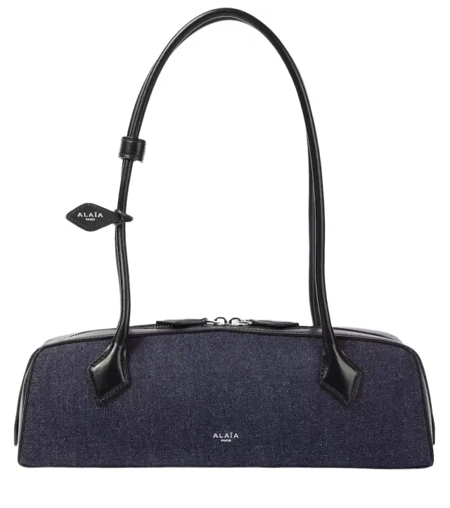 Alaia Alaïa Le Teckel Medium denim shoulder bag