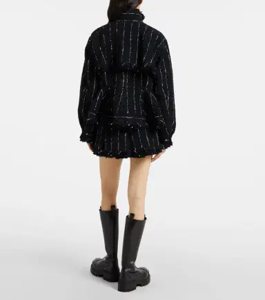 Sacai Striped tweed jacket | Thumbnail 6