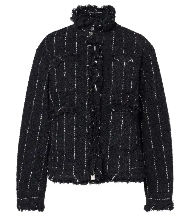 Striped tweed jacket