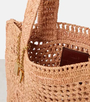 Chloé Chloé Summer Banana raffia-effect tote bag | Thumbnail 6 Chloé Chloé Summer Banana raffia-effect tote bag | Thumbnail 6