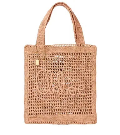 Chloé Chloé Summer Banana raffia-effect tote bag | Thumbnail 1 Chloé Chloé Summer Banana raffia-effect tote bag | Thumbnail 1