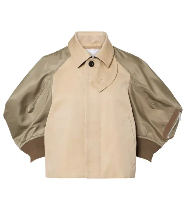Paneled cotton-blend jacket