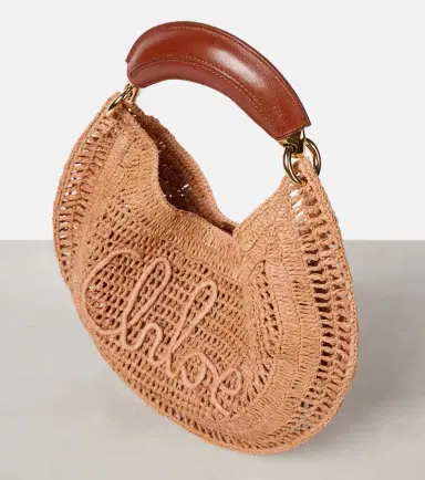 Chloé Chloé Summer Banana raffia-effect shoulder bag | Thumbnail 3 Chloé Chloé Summer Banana raffia-effect shoulder bag | Thumbnail 3
