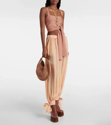 Chloé Chloé Summer Banana raffia-effect shoulder bag | Thumbnail 7 Chloé Chloé Summer Banana raffia-effect shoulder bag | Thumbnail 7