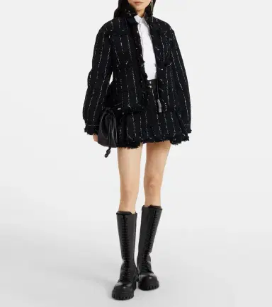 Sacai Striped tweed shorts | Thumbnail 5 Sacai Striped tweed shorts | Thumbnail 5