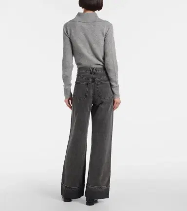 Veronica Beard Taylor high-rise wide-leg jeans | Thumbnail 6 Veronica Beard Taylor high-rise wide-leg jeans | Thumbnail 6