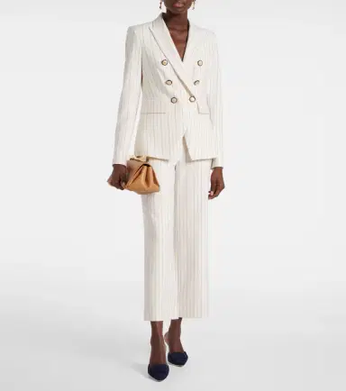 Veronica Beard Brixton striped wide-leg pants | Thumbnail 2