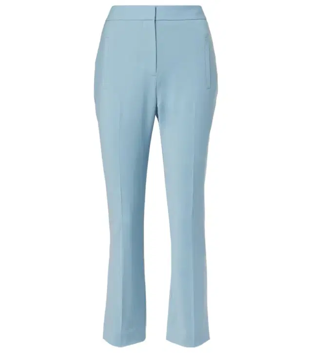 Veronica Beard Arte cropped wool-blend slim pants