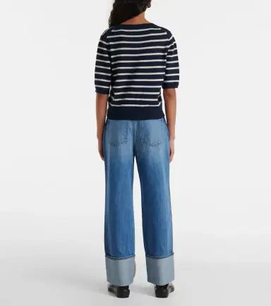 Veronica Beard Shana striped cashmere sweater | Thumbnail 5