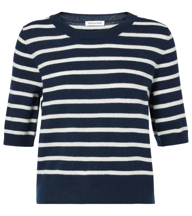Veronica Beard Shana striped cashmere sweater