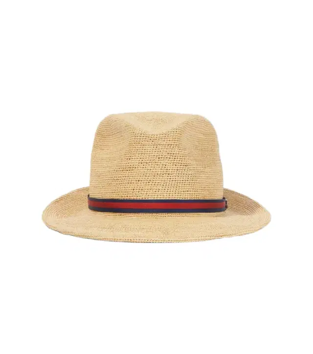 BORSALINO Argentina crochet straw Panama hat