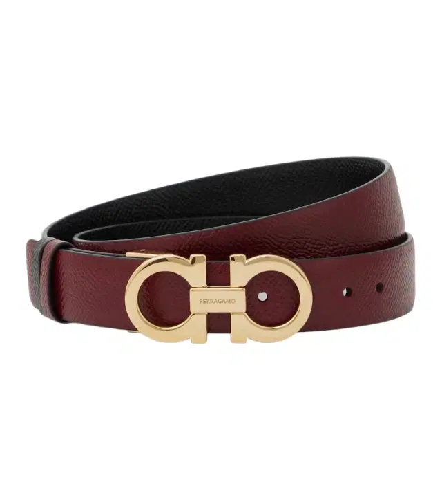 Ferragamo Gancio Mediterraneo leather belt
