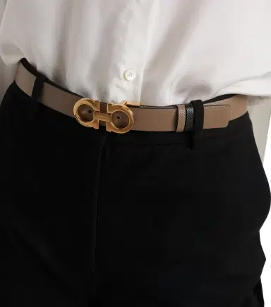 Ferragamo Gancini reversible leather belt | Thumbnail 2