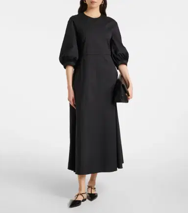 'S Max Mara 'S Max Mara Clea cotton-blend poplin midi dress | Thumbnail 2