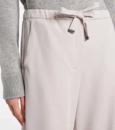 'S Max Mara 'S Max Mara Argenta virgin wool crêpe wide-leg pants | Thumbnail 3
