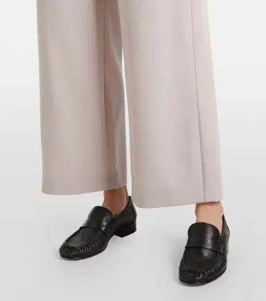 'S Max Mara 'S Max Mara Argenta virgin wool crêpe wide-leg pants | Thumbnail 4