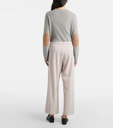 'S Max Mara 'S Max Mara Argenta virgin wool crêpe wide-leg pants | Thumbnail 5
