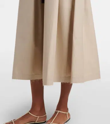 'S Max Mara 'S Max Mara Amina pleated cotton midi dress | Thumbnail 3