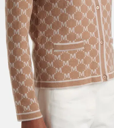 'S Max Mara Tivoli intarsia wool and cashmere cardigan | Thumbnail 6
