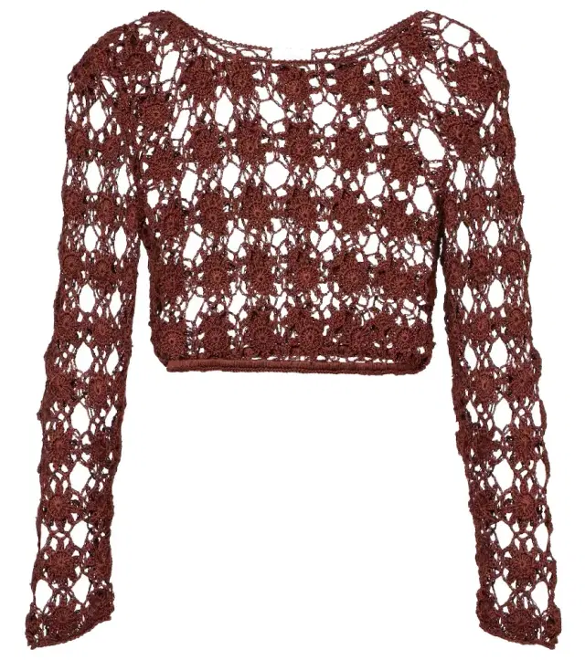 Anna Kosturova Bella crochet cotton crop top