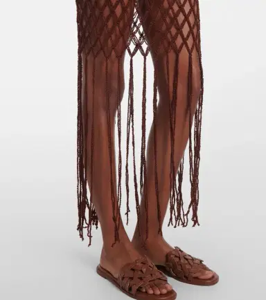 Anna Kosturova Fringed cotton minidress | Thumbnail 5