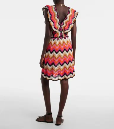 Anna Kosturova Melissa cotton crochet minidress | Thumbnail 5