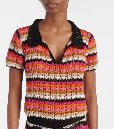 Anna Kosturova Summer cotton polo shirt | Thumbnail 3