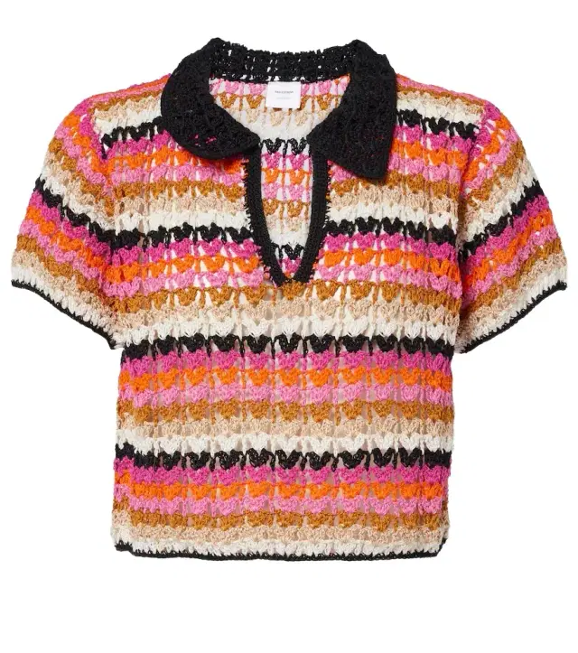Anna Kosturova Summer cotton polo shirt