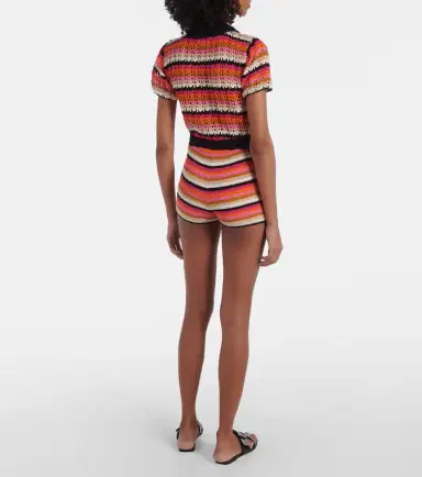 Anna Kosturova Summer cotton crochet shorts | Thumbnail 3