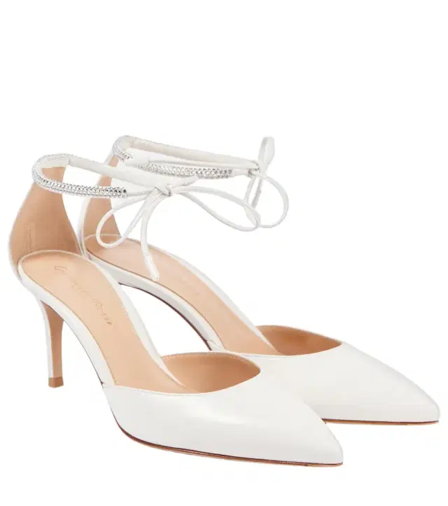 Gianvito Rossi Bridal Montecarlo D'Orsay 70 leather pumps