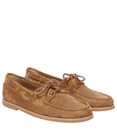 Gianvito Rossi Vandée suede boat shoes | Thumbnail 1 Gianvito Rossi Vandée suede boat shoes | Thumbnail 1