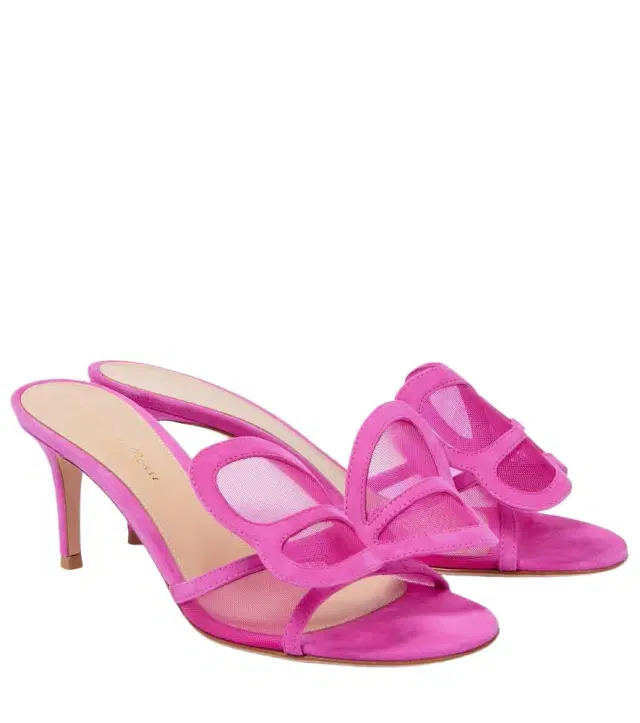 Gianvito Rossi Ilia 70 mesh mules