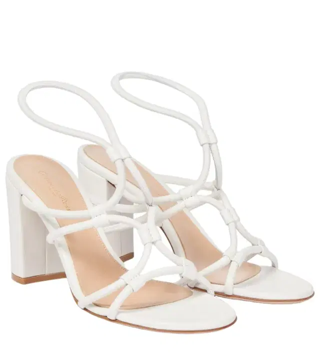 Gianvito Rossi Cage 85 leather sandals