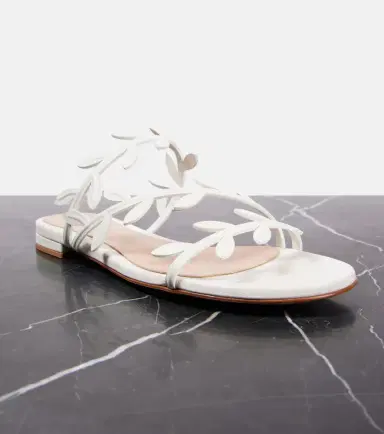 Gianvito Rossi Flavia leather slides | Thumbnail 4