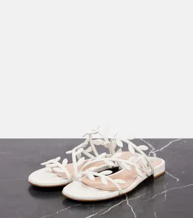Gianvito Rossi Flavia leather slides | Thumbnail 5