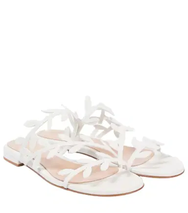 Gianvito Rossi Flavia leather slides | Thumbnail 1