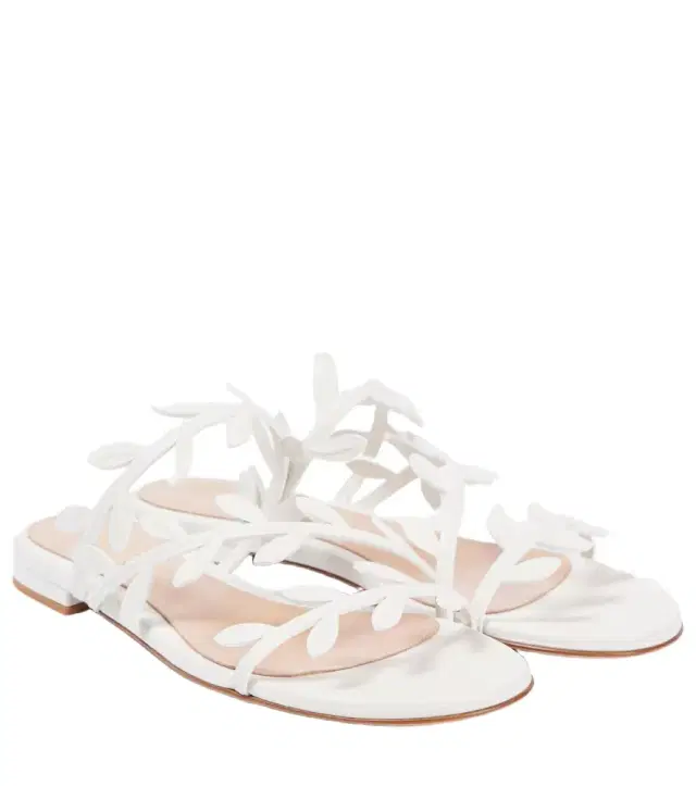 Gianvito Rossi Flavia leather slides