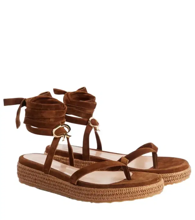 Gianvito Rossi Suede espadrille sandals