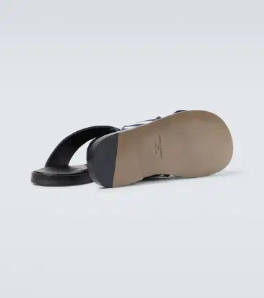 Manolo Blahnik Otawi striped canvas slides | Thumbnail 3 Manolo Blahnik Otawi striped canvas slides | Thumbnail 3