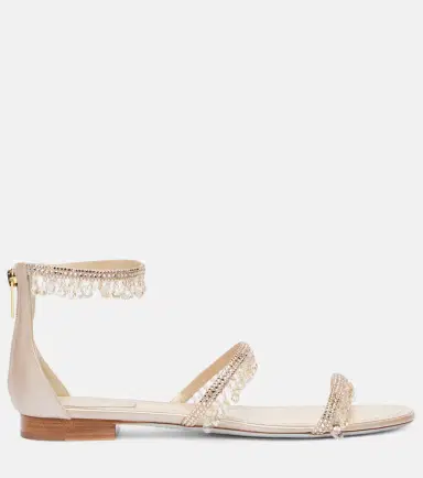 René Caovilla Chandelier embellished satin sandals | Thumbnail 4 René Caovilla Chandelier embellished satin sandals | Thumbnail 4