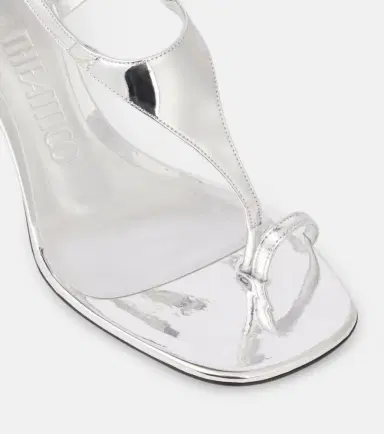 The Attico Nova 65 metallic leather thong sandals | Thumbnail 5