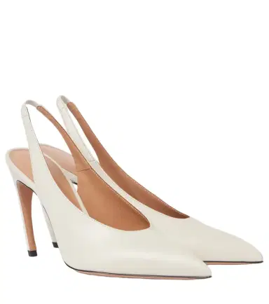 The Attico Viper 95 leather slingback pumps | Thumbnail 1 The Attico Viper 95 leather slingback pumps | Thumbnail 1